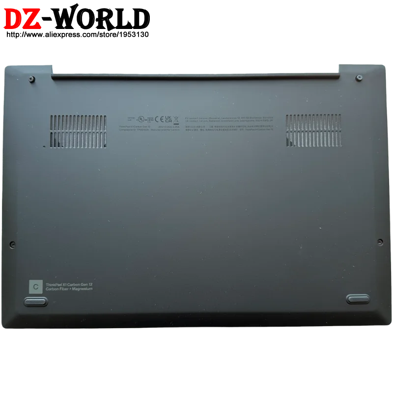 Shell Base Bottom Cover Lower Case D Cover for Lenovo ThinkPad X1 Carbon Gen 12 TH 5M10X63713 5M10X63714 AM32C000500 AM32C000400