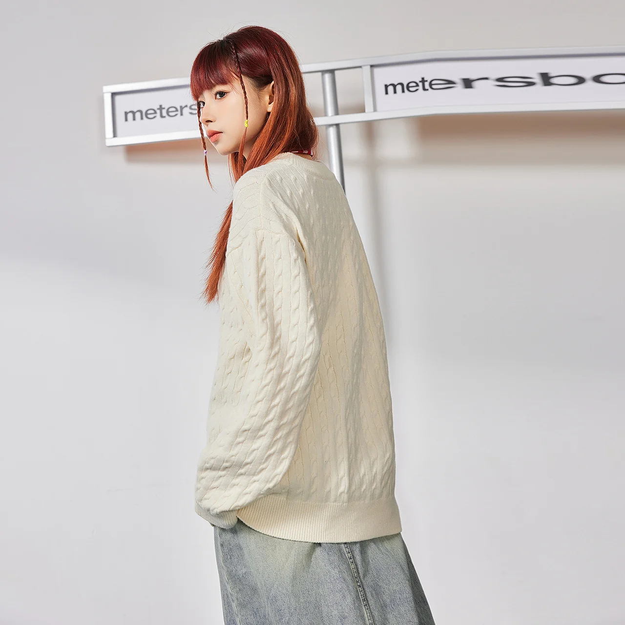 سترة طويلة الأكمام للرجال والنساء ، سترة دافئة مع ياقة مستديرة ، بلون واحد ، للزوجين ، عيد الميلاد ، الخريف