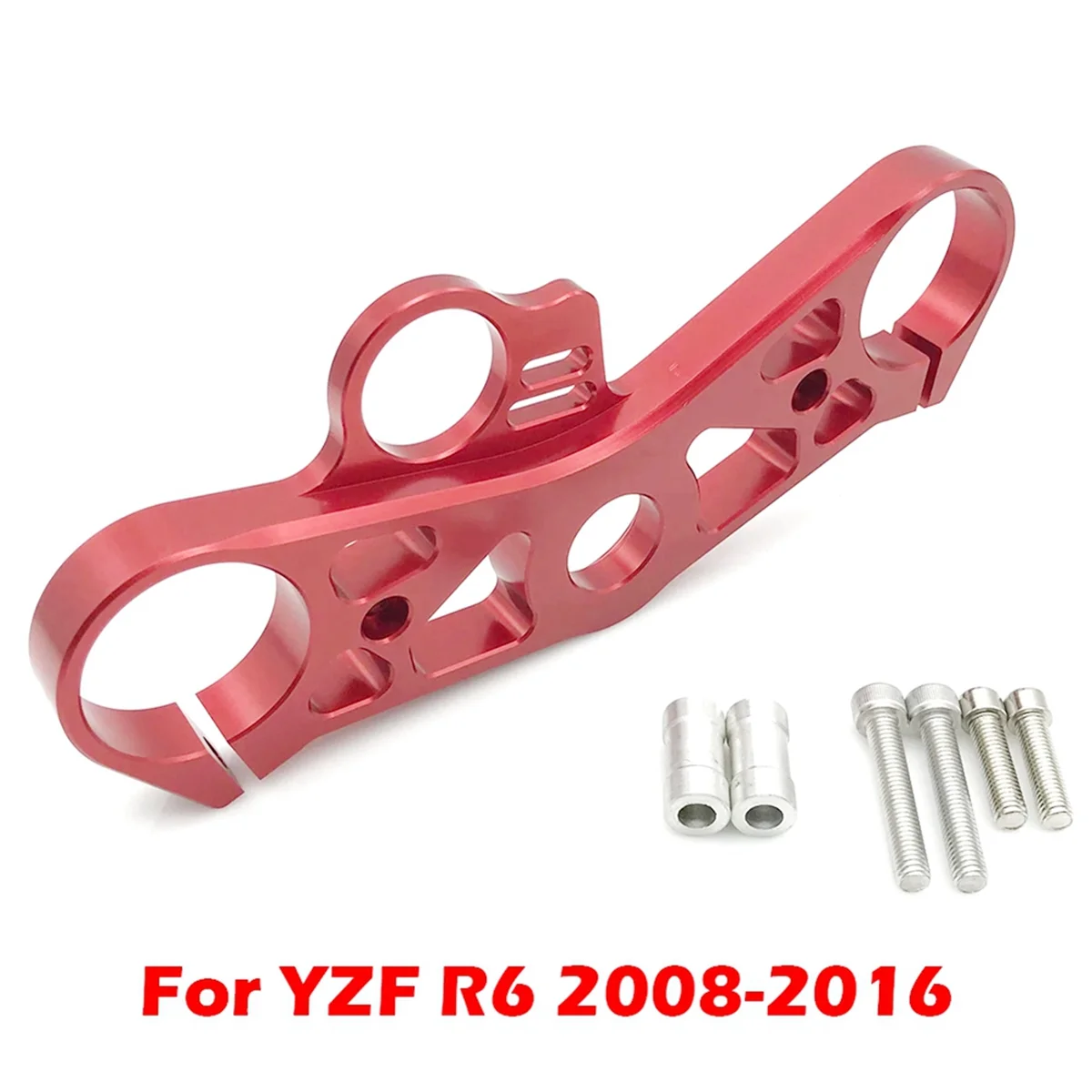 For YZF R6 YZFR6 2008- 2016 Motorcycle Front Fork Lowering Upper Top Clamp Yoke Accessories Red