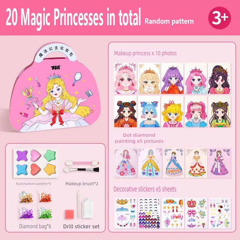 -2026 new model DIY Princess Makeup Set Relieve Boredom Funny Dress Up Games Princess Maeup Kit Gift