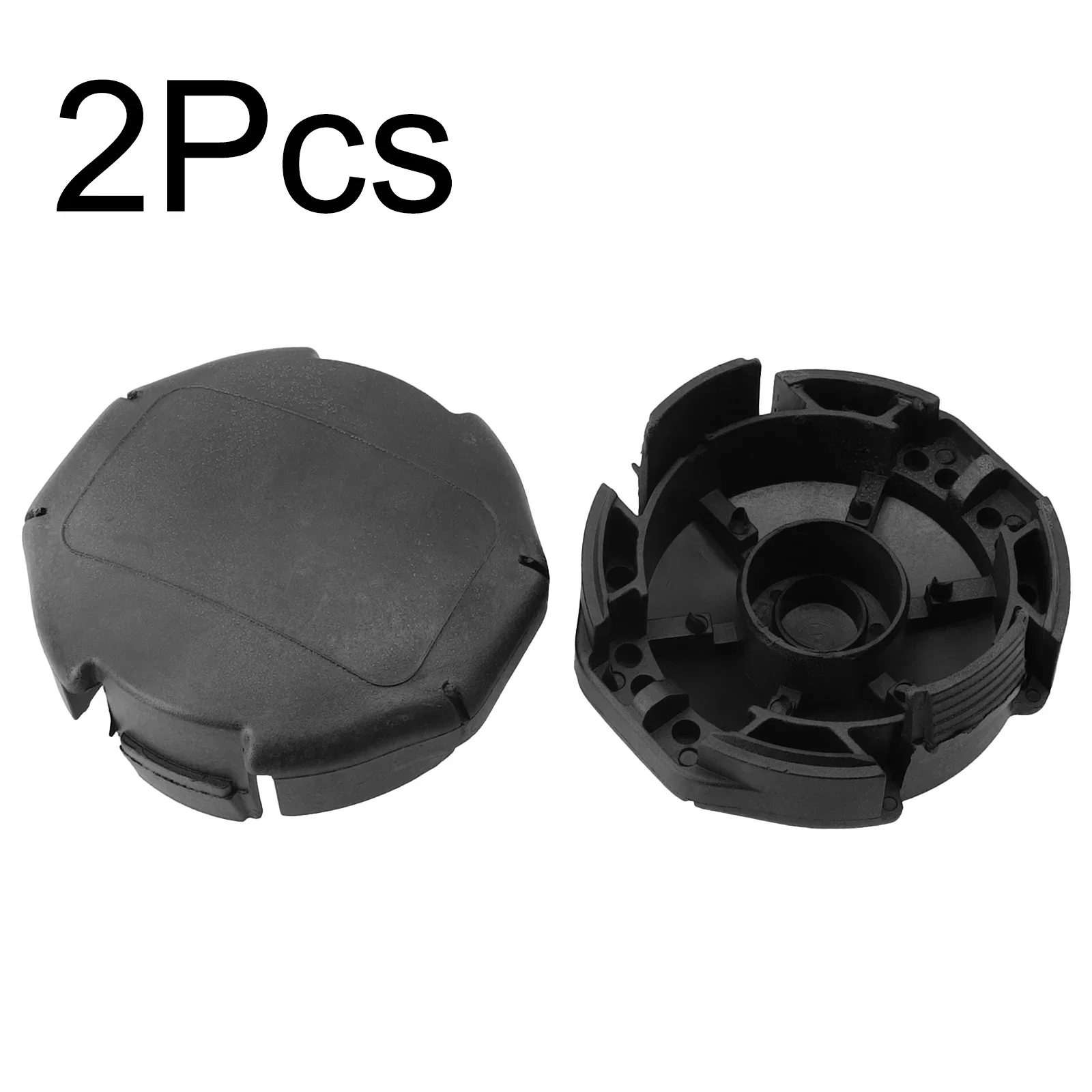 2pc Trimmer Head Covers For Echo X472000070 For Speed Feed 400  SRM225 GT225L GT230 Black Trimmer Head Spool Cover Replace Parts