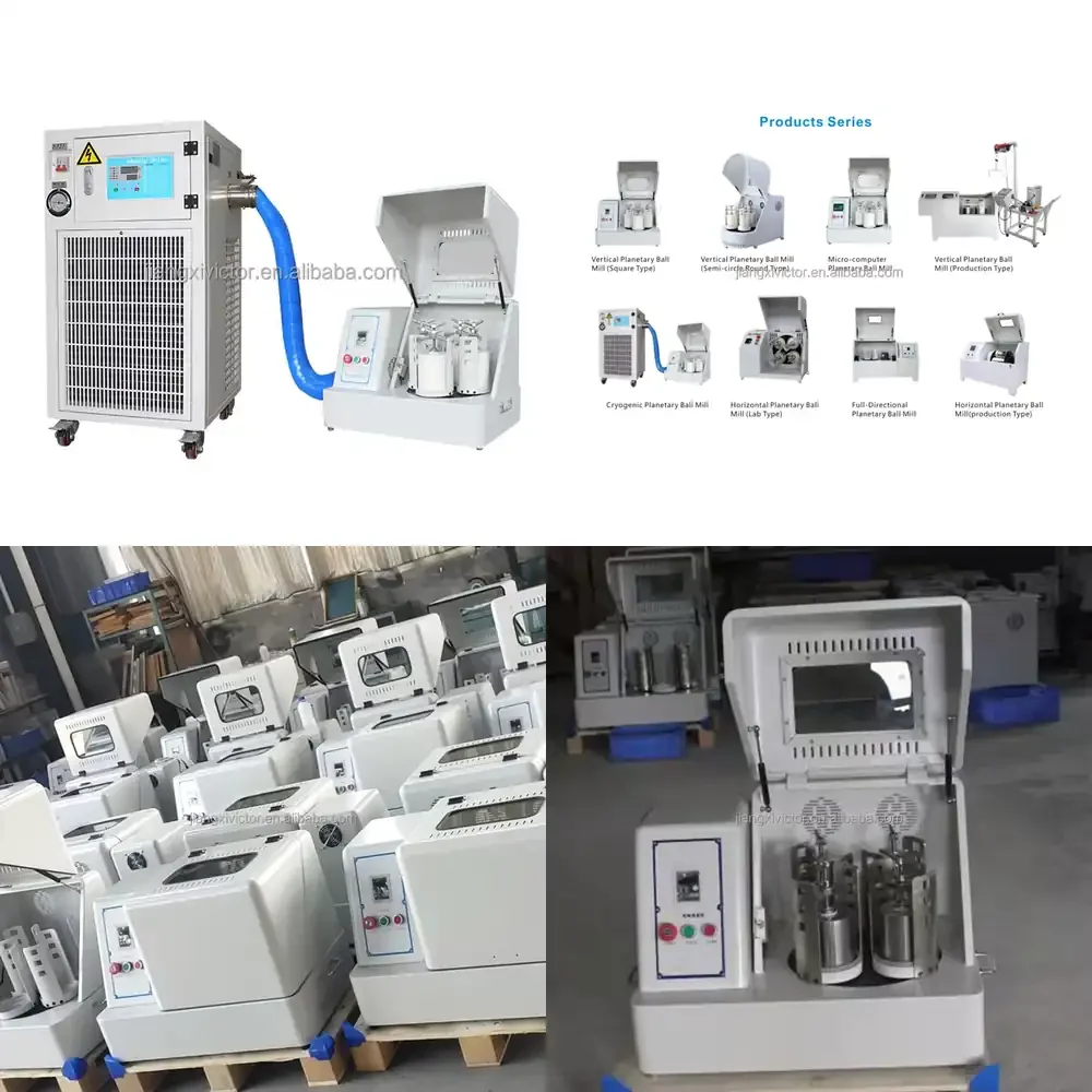 

Лабораторная планетарная вертикальная шаровая мельница для наночастиц 4 л с охлаждением