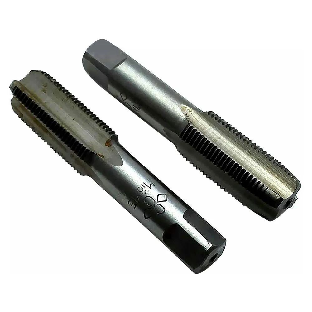 

Метрический конический метчик 8 мм x 1,5 мм, правая резьба, шаг 1,5 мм, из углеродистой стали, набор из 2 штук, общая длина 88 мм