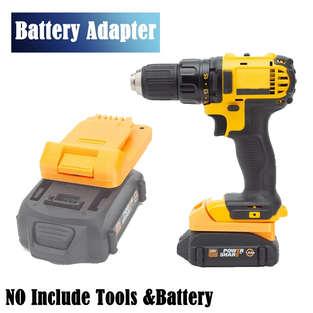 

Battery Converter Adapter For Worx 18V to for DeWalt 18V Lithium Power Tool Accessories (Not include tools and battery)