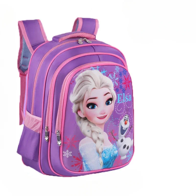 Sac à Dos observateur et Étanche de Dessin Animé Disney la Reine des Neiges, Cartable de Princesse Elsa pour Enfant, Nouvelle Collection