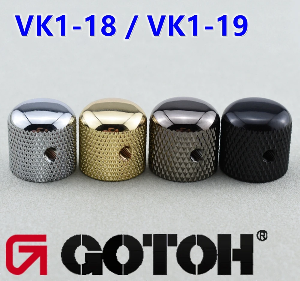 】Original GOTOH Dome Brass Metal Knob For Guitar Bass VK1-18 / VK1-19 - JP(Origin)