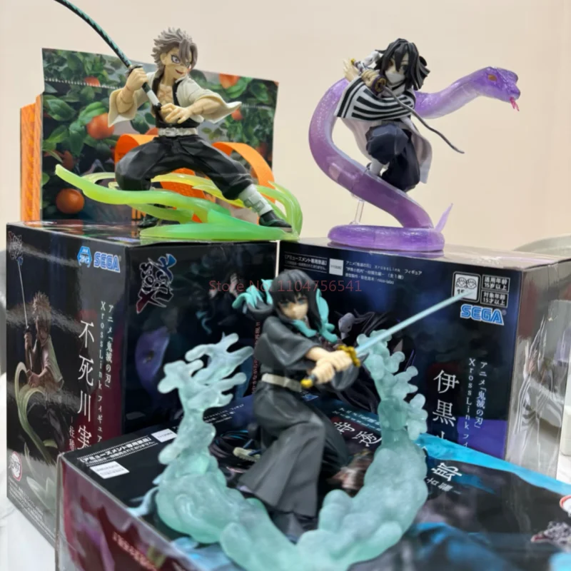 Neues Sega Xross Link Demon Slayer Anime Actionfiguren Set - Shinazugawa Sanemi Iguro Obanai Tokitou Muichirou Modellspielzeug