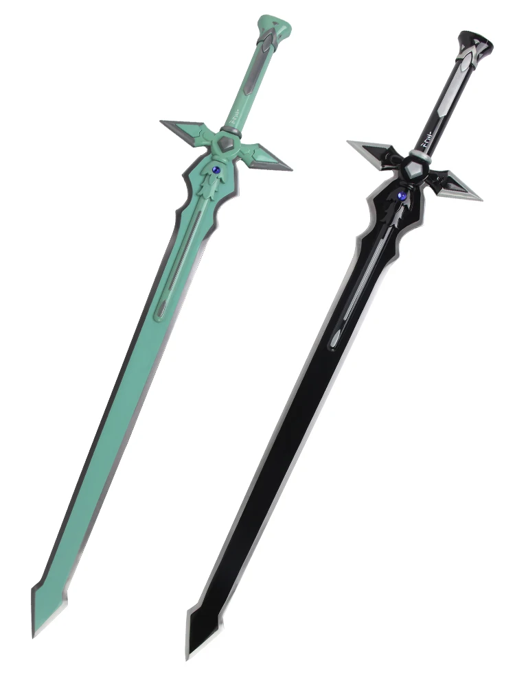 Kirito Dark Repulser Long Sword SAO Replica, Steel Blade Metal Cosplay Prop, Unsharpened, 4 Options Available