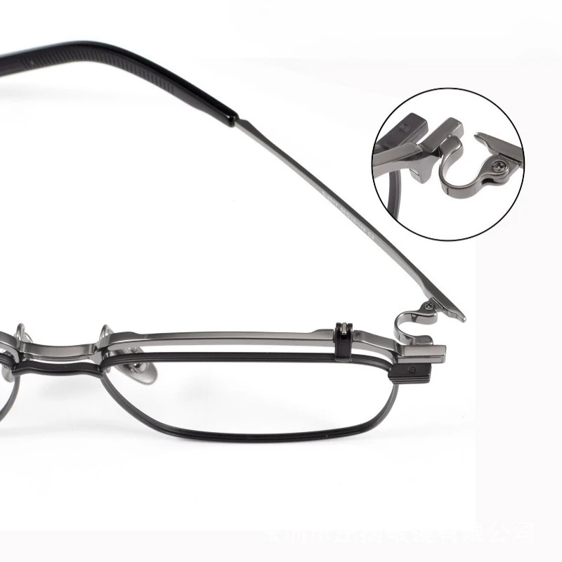 Nowe Technologiczne Okulary Przeciwsłoneczne Męskie z Czystego Tytanu, Górne Otwierane Oprawki, Polaryzacyjne, Ekskluzywne Modne Kwadratowe Okulary Vintage z Ochroną UV