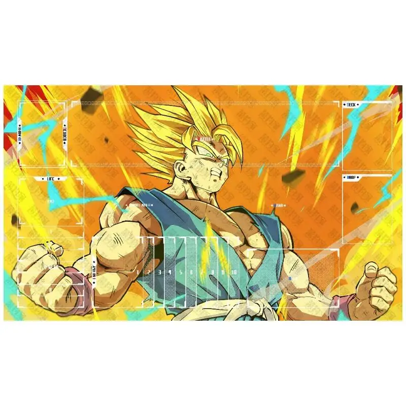 DRAGON BALL Card Pad Son Goku Vegeta IV Super Saiyan Diy Резиновый коврик для одного игрока Боевой коврик Аниме Коллекция игр Фигурка