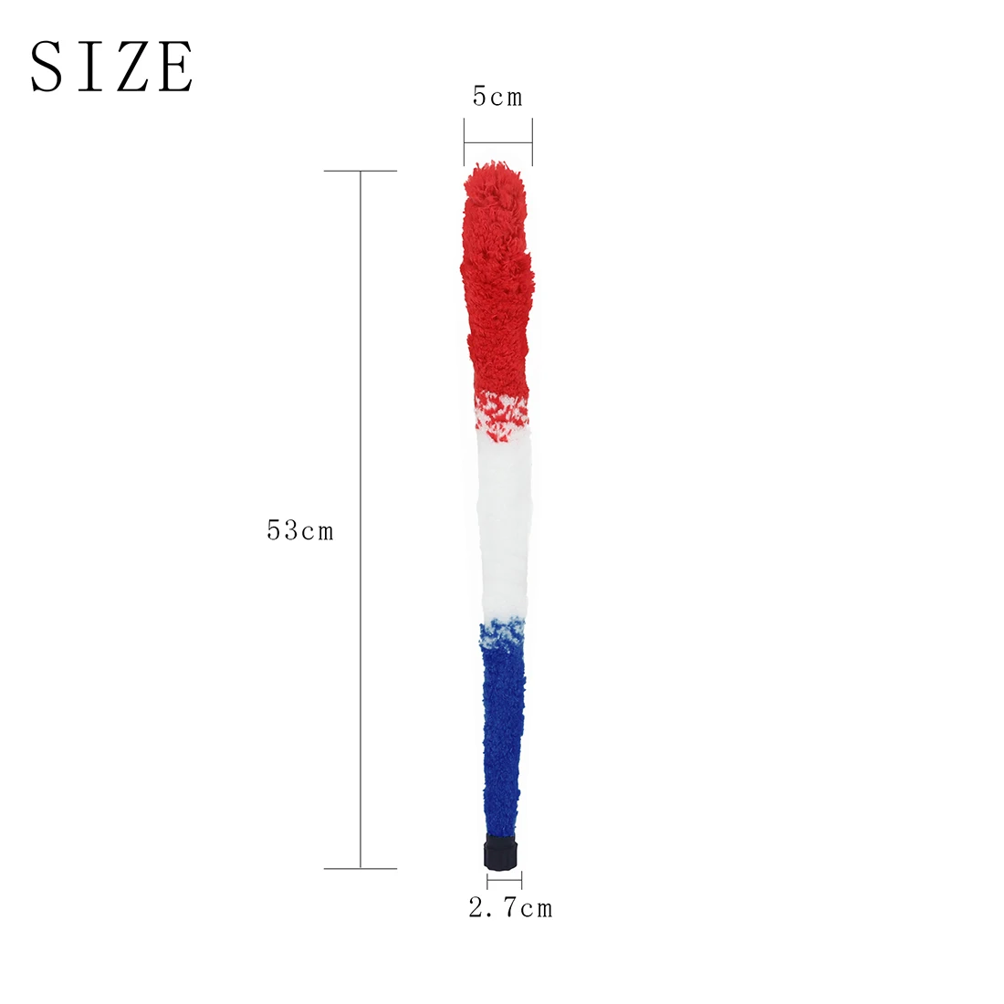 Alto Saxophone Brush 53cm Advanced Fiber Inner Wall Wiping Brush Tri-color Cleaning Brush Woodwind Instruments Accessories