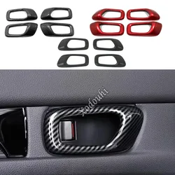 ABS Plastic Car Handrail Door Handle Bowl Covers Trim Auto Accessories Armrest 4PCS For Honda Civic 11th Gen 2022 2023 2024