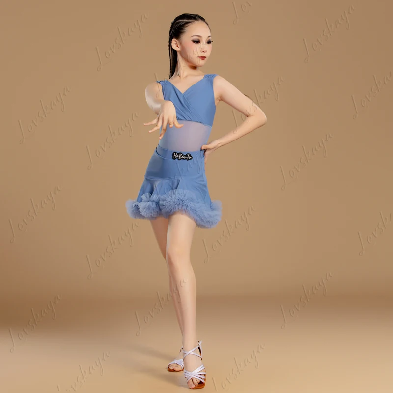 ชุดเต้นรำละตินฤดูใบไม้ผลิและฤดูร้อน, ชุดเต้นรำสำหรับเด็ก, ชุดการแสดง, ชุดฝึกซ้อมระดับไฮเอนด์