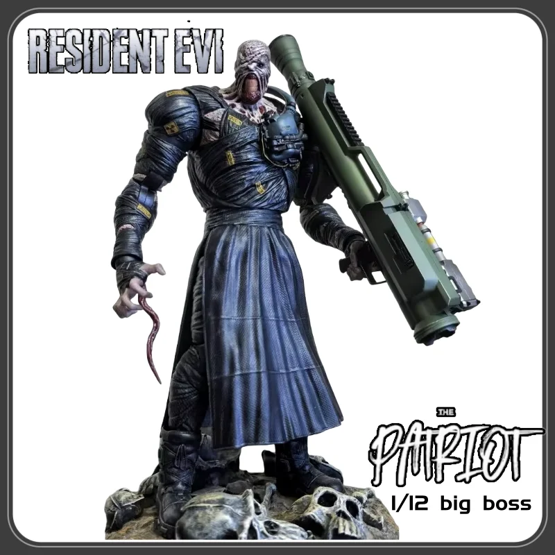 متوفر في المخزون 1/12 مقياس حقيقية باتريوت ستوديو بيج بوس المقيم الشر Biohazard الرعب عمل الشكل المقتنيات لعبة مجسمة هدية
