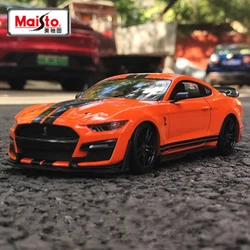 Maisto 1:24 Ford Mustang Shelby GT500 Alloy Sports Car Model Diecasts Metal Toy Racing Car Model Simulation Collection Kids Gift