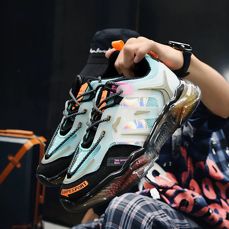 

Мужская обувь, новинка 2025, осенняя модная брендовая мужская обувь Torre на толстой подошве, повседневная светоотражающая спортивная обувь для бега, модная обувь