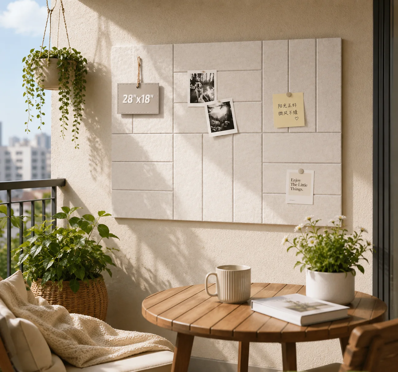 6 PCS Felt Bulletin Board Decorative Pin Board Self-adhesive Wall Sticker Collage Board Wall Stickers Decoration