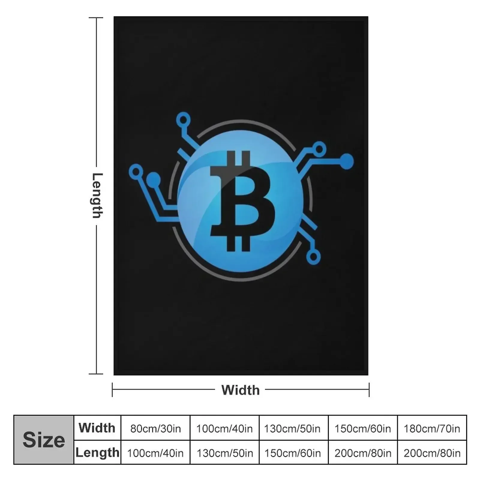 Bitcoin Throw Blanket Soft Plaid blankets ands Shaggy halloween Blankets