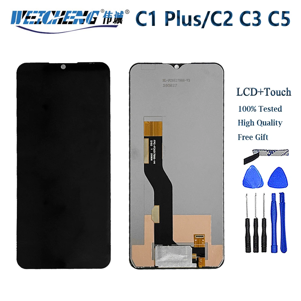 Дисплейный модуль (LCD и тачскрин) для Oukitel C1 Plus, совместимый с Oukitel C2, C3, C5
