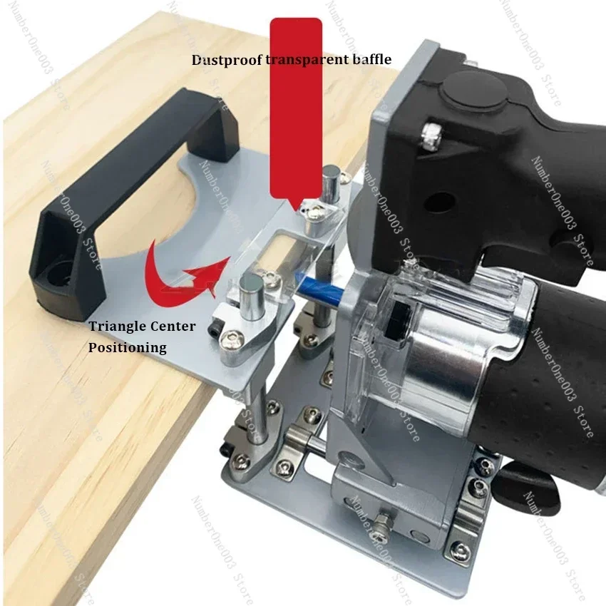 Mortising Jig for Trimming Machine, Slotting Bracket, Invisible Fasteners, Punch Locator, Milling Cutter, Positioning Frame, 2 i