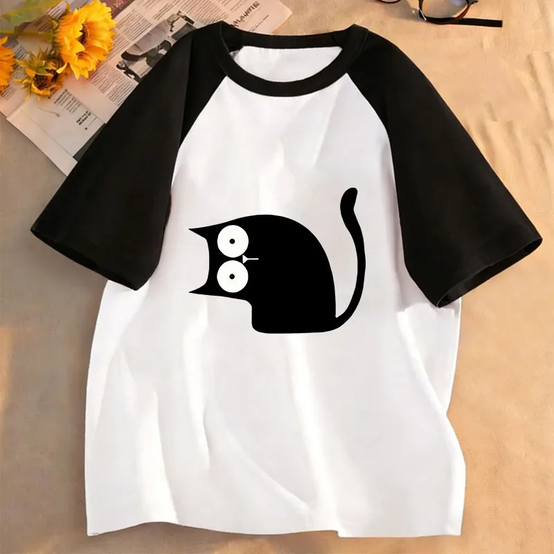 

Cat Graphic Kids Tshirts Short Sleeve Tees Cartoon Animal Boys Girls Clothes Kawaii Kitten Tops Y2K Children T-shirt Summer