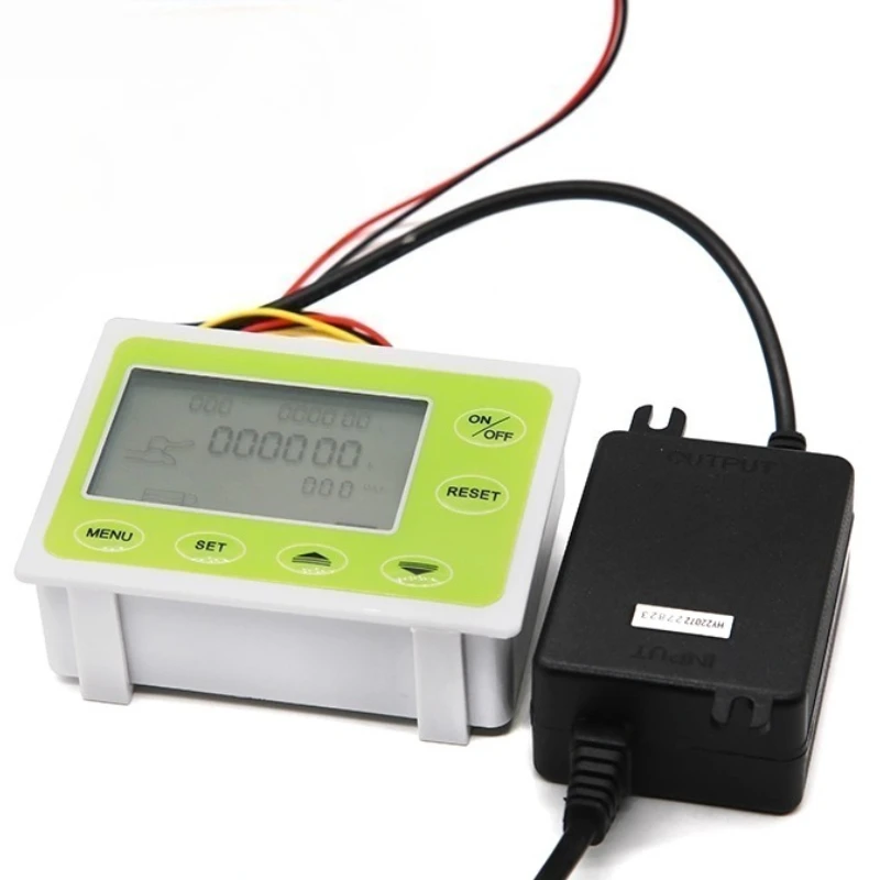 متعدد الوظائف الرقمية تدفق متر نقص المياه إنذار معدل التدفق مؤشر LCD تدفق سرعة رصد حماية مضخة المياه