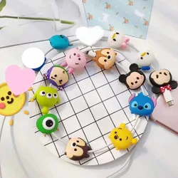 Cute Cartoon Cable Protector Bites Wire Organizer Winder Saver For USB Charging Cable Data Line Earphones Cord Protector Cover