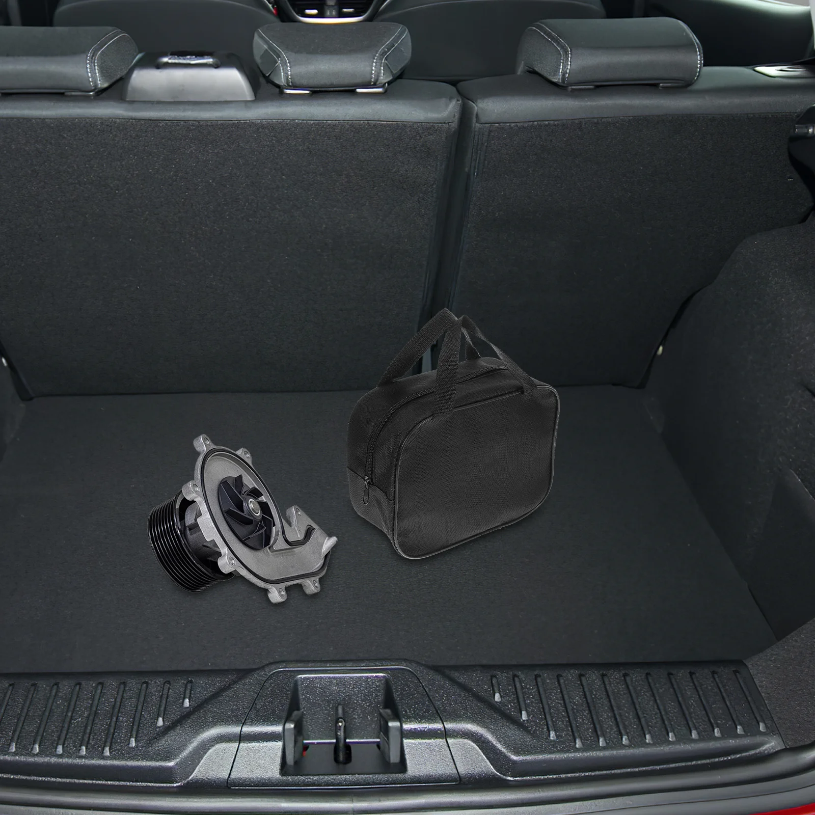 حقيبة مضخة هواء السيارة المحمولة حقيبة تخزين واقية المدمجة خفيفة الوزن حامل المضخة لمنفخ الإطارات أداة المنظم مريحة #2