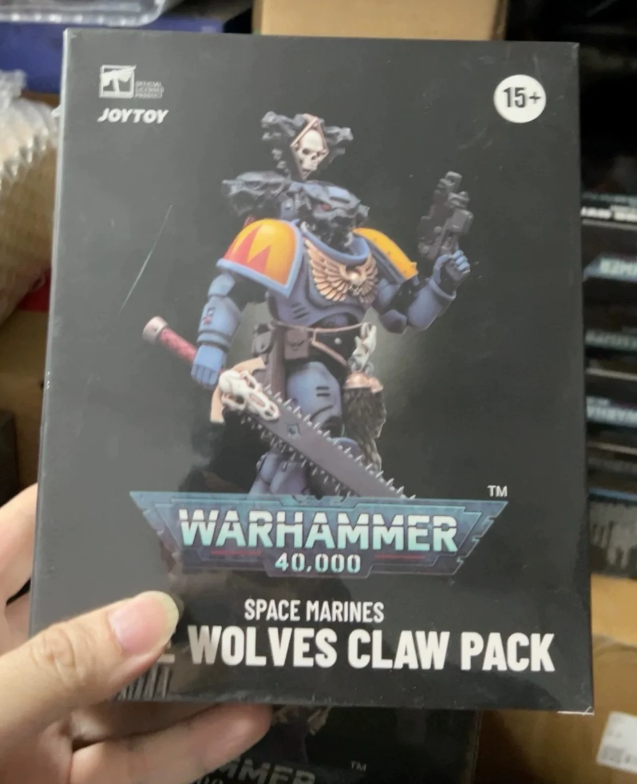 

【JOYTOY】Warhammer 40K Space Marines Space Wolves Claw Pack Brother Torrvald 1/18 Фигурка игрушки