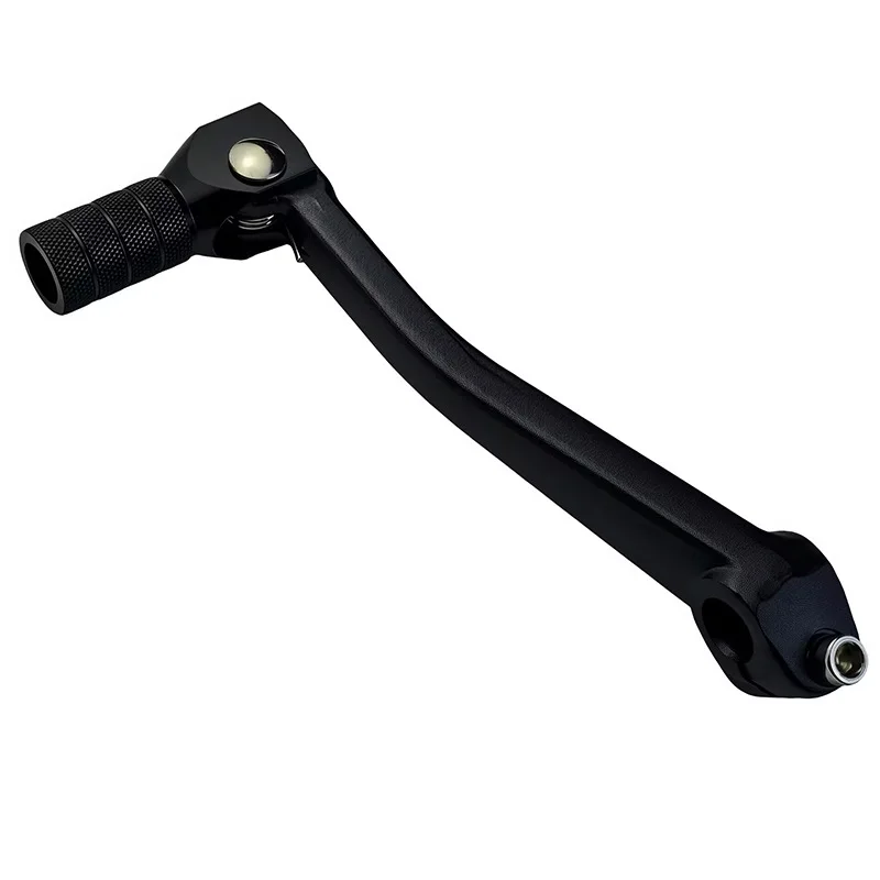 Brushed Aluminum Alloy Gearshift Lever for Motorcycle Applications Lightweight Build Supports Dynamic Riding Needs