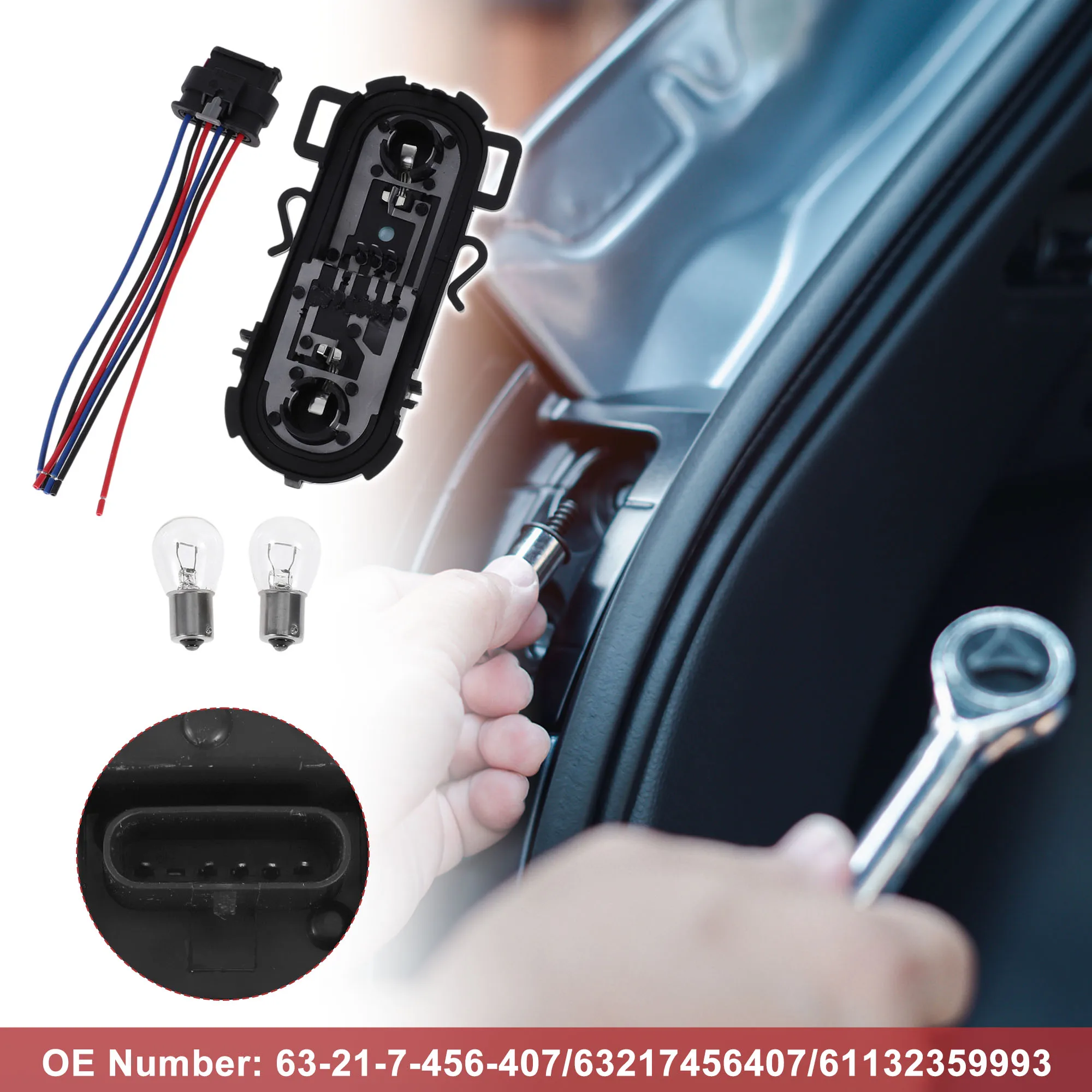 

X Autohaux Tail Light Socket Wiring for BMW X1 sDrive28i xDrive28i F48 No.63-21-7-456-407