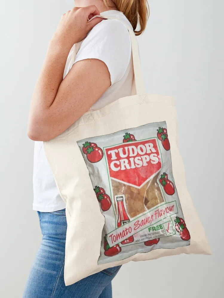 Tudor Crisps - Tomato Sauce Flavour Tote Bag tote bag canvas canvas tote bags