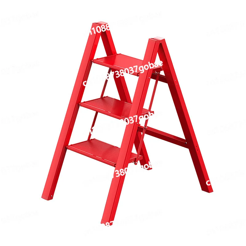 

Бытовая складная лестница, утолщенная внутренняя лестница из алюминиевого сплава, многофункциональная подставка для цветов, лестница