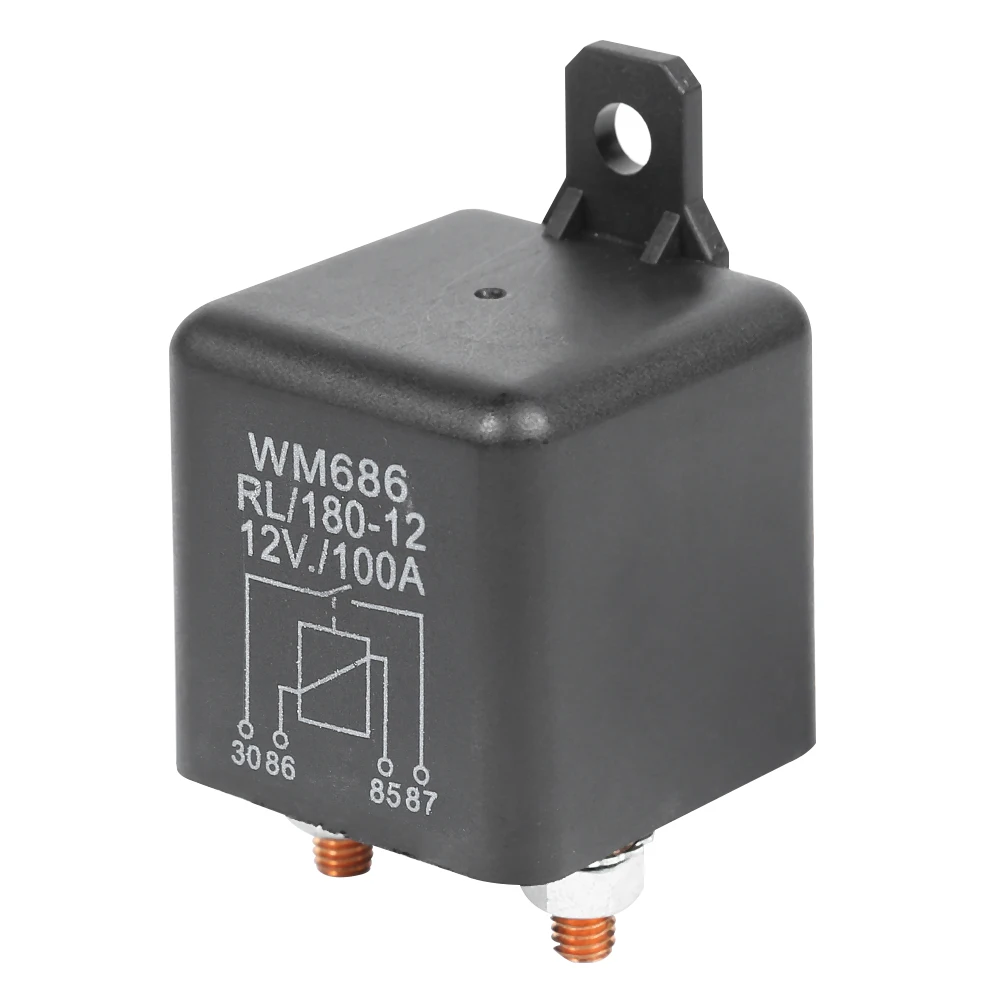 

Heavy Duty Split Charge/Winch Relay 4 Pins Start Relay Power Switch for Car Van Marine Boat Mower