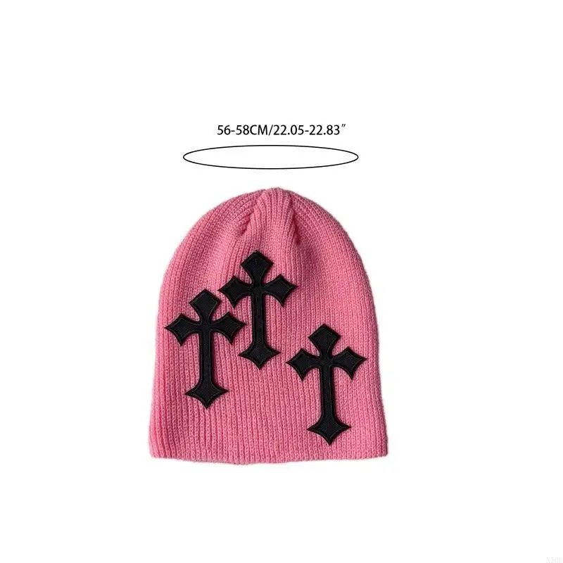 قبعة صغيرة مرنة قابلة للتنفس للديكور المتقاطع قبعات مكدسة محبوكة للمراهق Da