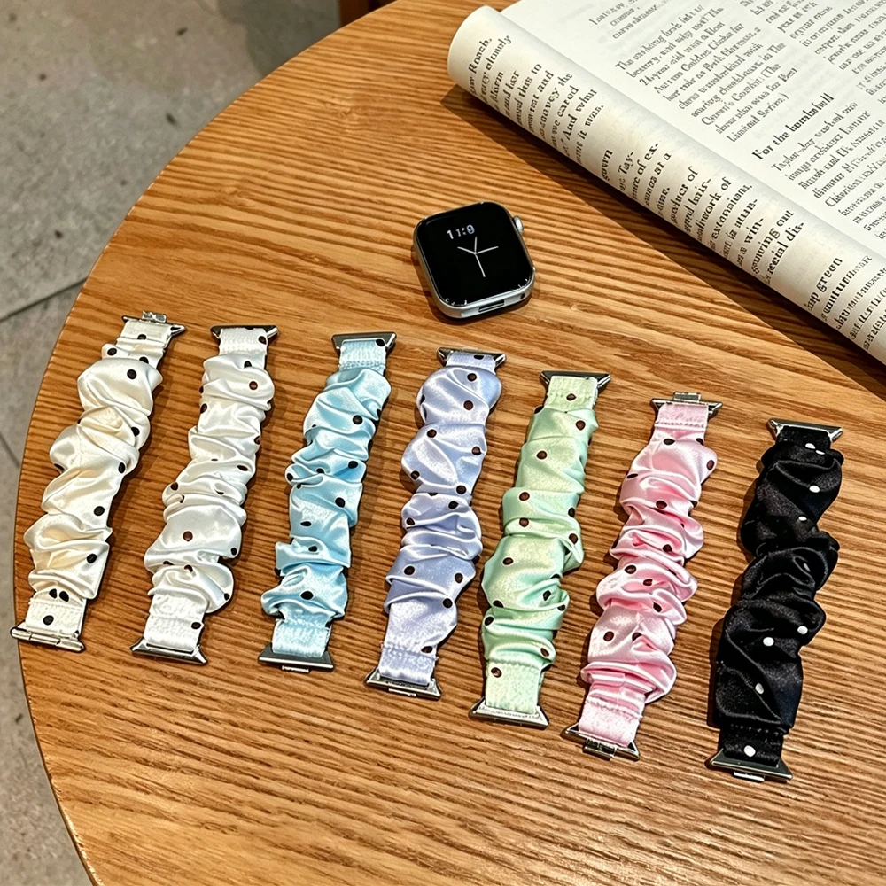 Elastic Fabric Band Bracelet for Huawei Watch Fit 5/Fit 4/ Fit 3/ Fit 4 Pro Strap Scrunchies Soft Printed Cloth Wristband