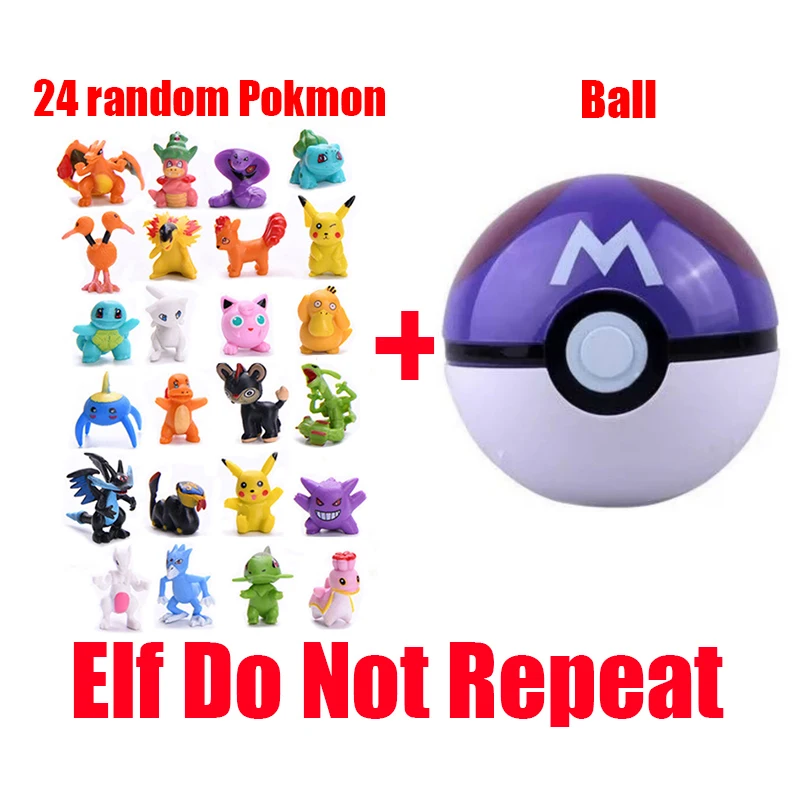 Pokemon Figure Set Toys 12/24pcs Different Styles Tomy Model Collection 2-3cm Pikachu Anime Poke Ball Go Elf Toys Dolls Gift image 3