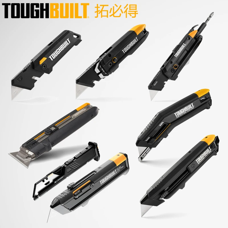 TOUGHBUILT Utility Knife Series With Interchangeable Blade Magazines Multifunctional Hand Cutting Tool Attachments