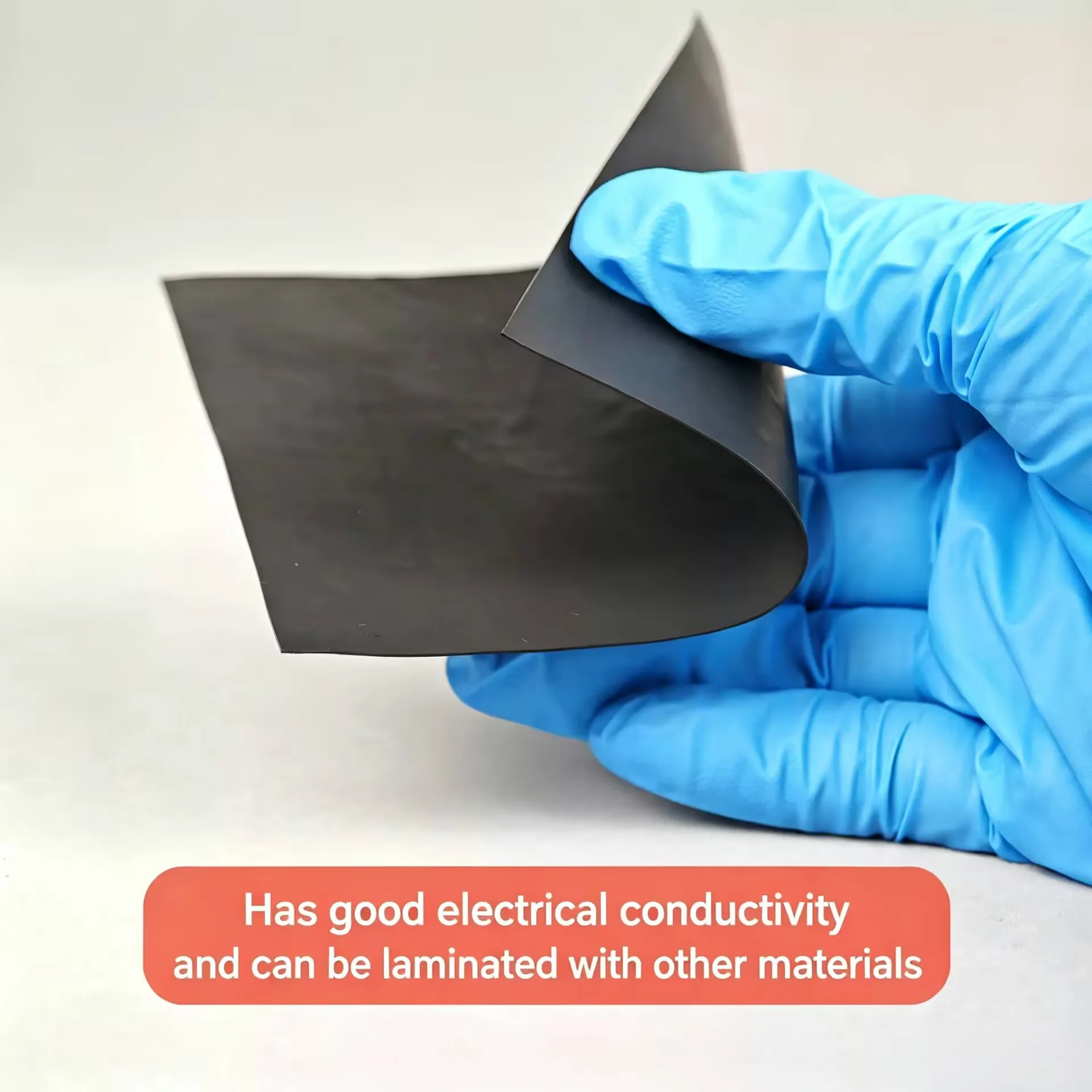 PTFE Waterproof Breathable Membrane 10x10cm Black Conductive Gas Diffusion Layer for Fuel Cell Zinc-Air Battery Electrode