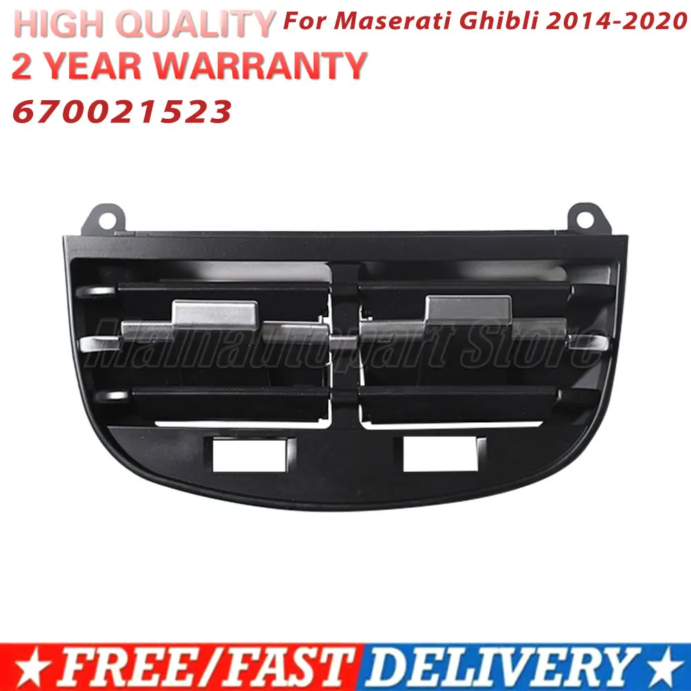 For Maserati Ghibli 2014 2015 2016 2017 2018 2019 2020 Rear Console Air Conditioner Ac Vent Grille Outlet Cover Panel 670021523