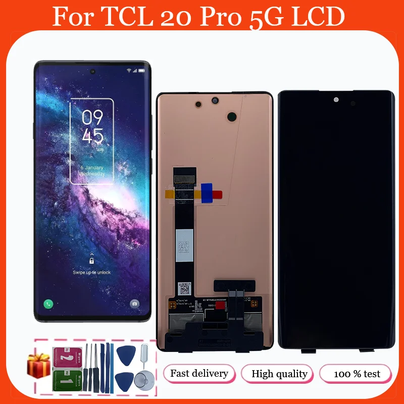 

Super AMOLED For TCL 20 Pro 20pro 5G T810 T810H LCD Digitizer Touch Screen Complete