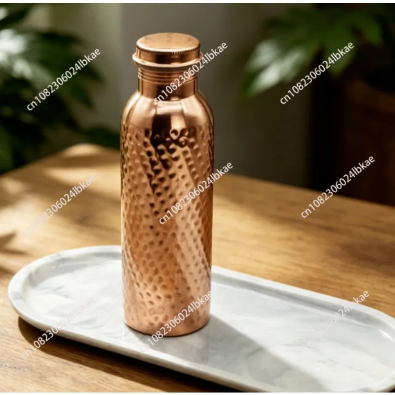 Southeast Asian Style Pure Copper Kettle, Handcrafted Cold Water Bottle for Sports and Daily Use