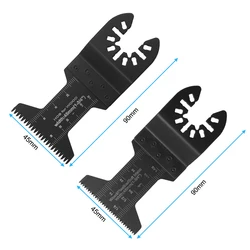 2 pezzi lame per seghe dritte multifunzionali HCS 45mm denti grossi fini lavorazione del legno multiuso oscillante Renovator Power Cutting