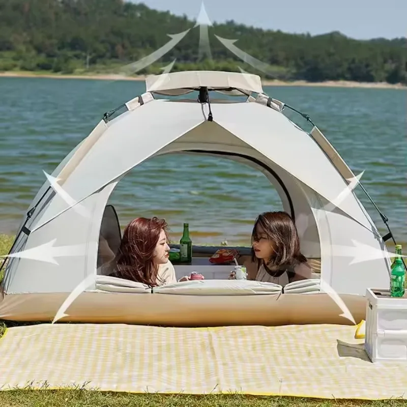 

Wholesale Outdoor Automatic Camping Tents, Pop-up Portable Lightweight Sunshade Tents Quick Opening Quick Build Foldable Tents