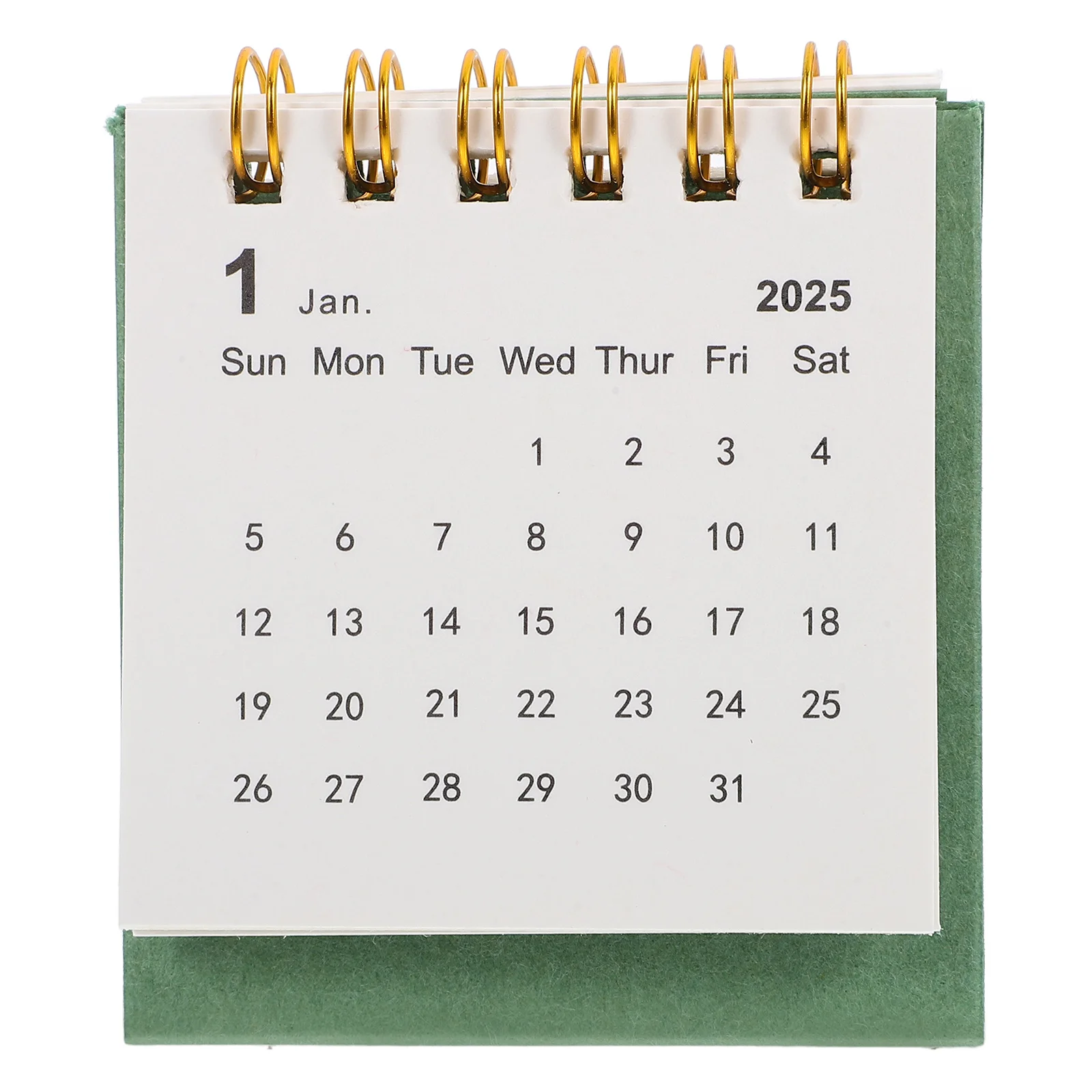

Standing Flip Desktop Calendar Small Decorative Monthly Green Creative Ornament