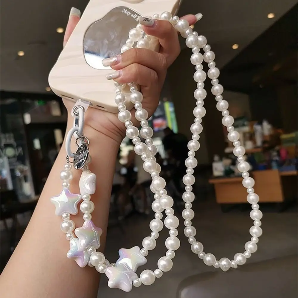 حساسة نجوم/زهرة/Bowknot مطرز حزام الهاتف شنقا الديكور مكافحة خسر المحفظة سلسلة العالمي حقيبة كروسبودي سلسلة