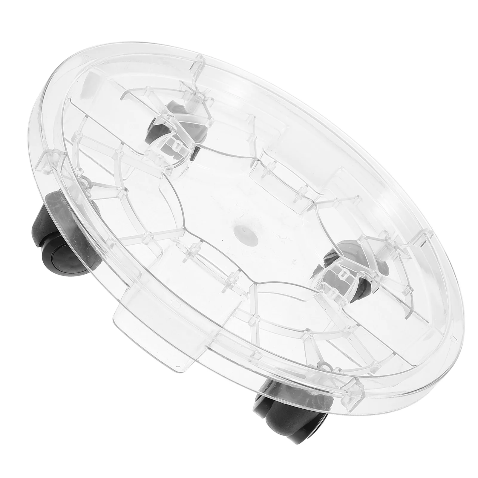 

Flower Pot Tray Rolling Planter Base Wheels Lightweight Easy to Clean Reusable Plant Plates Indoor Gardening Accessories Plant