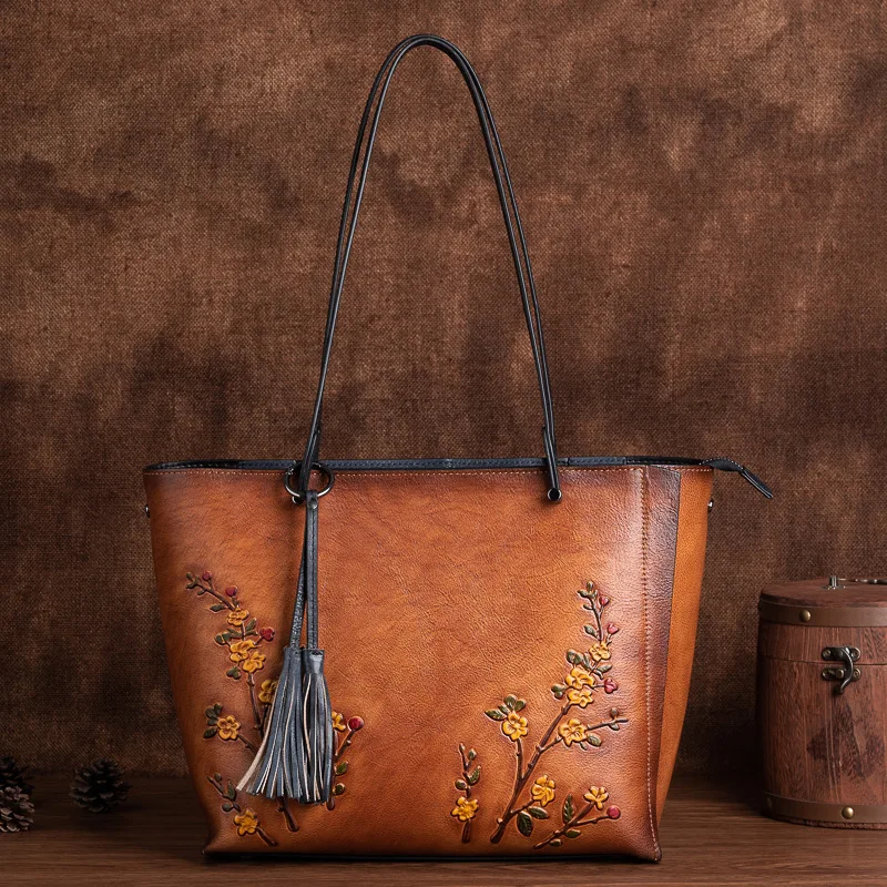 LOMCEL TY35 New model of mom's handbag made of top-grade cowhide. Classic style women's handbag. Large capacity. High end feel