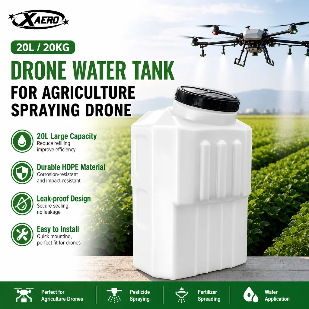 XAERO 20L 20kg Water Tank Granular Spreader Pesticide Tank for H1500 Agriculture Spraying Drone