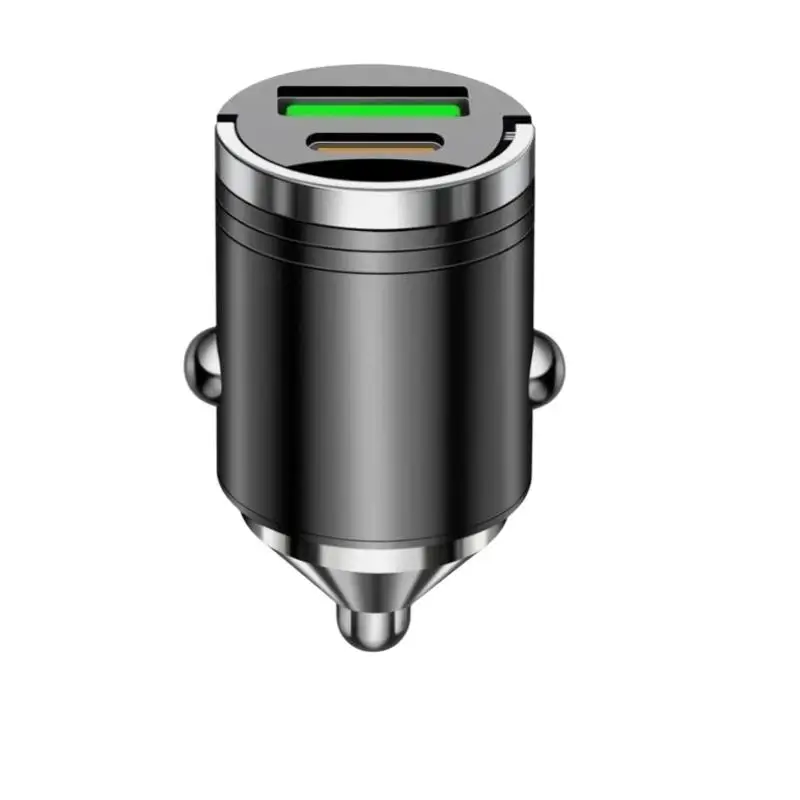 100W Mini Car Charger Dual Port 30W PD Fast Charging Invisible Design For Daily Driving Road Trips